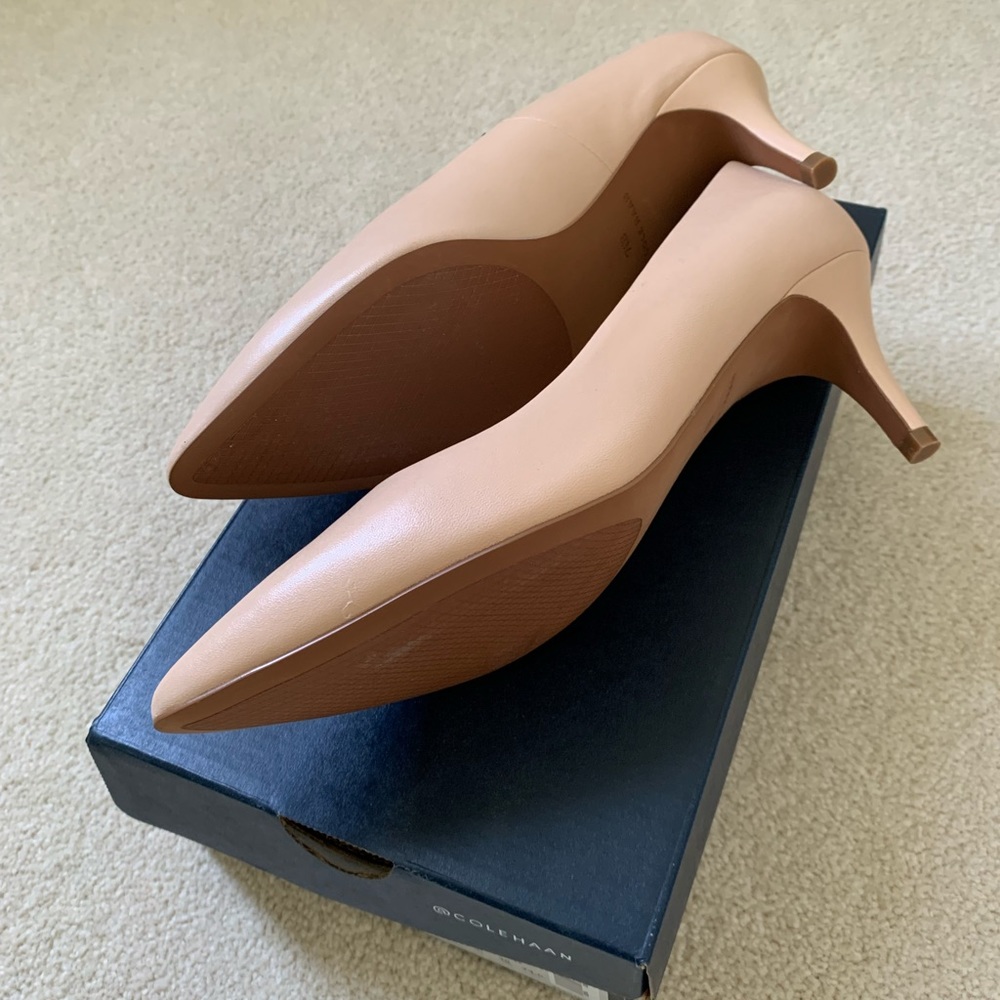 Cole Haan Harlow Pump 65mm II, Nude Leather
